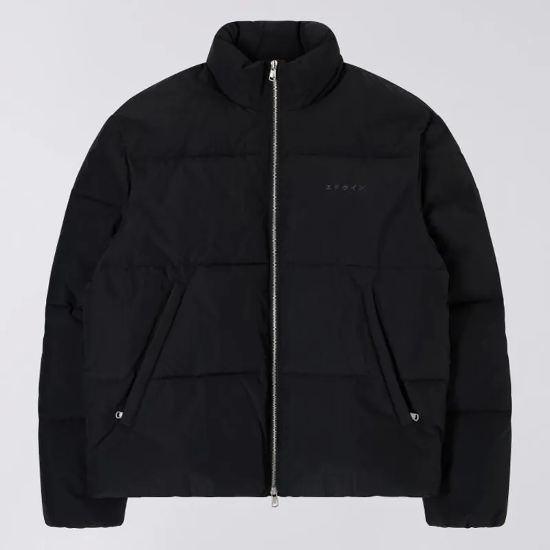 Edwin Puffer Jacket - Black
