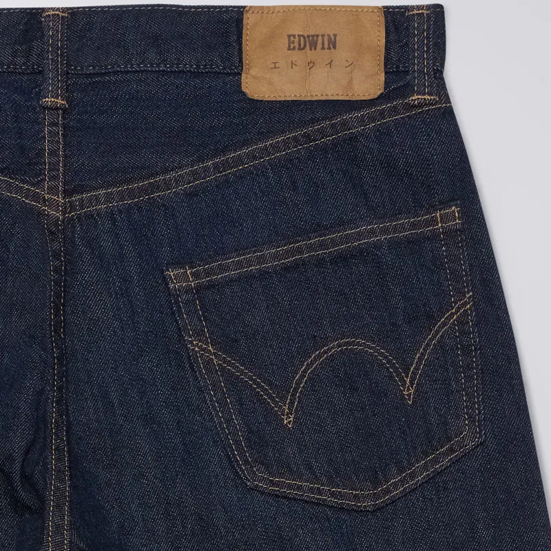 Edwin Regular Straight Kaihara Indigo Lightweight Red Selvage - Blue Rinsed-4