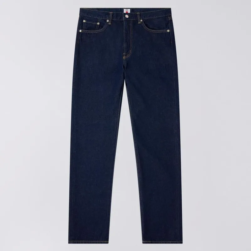 Edwin Regular Straight Kaihara Pure Indigo Openend Denim - Blue Rinsed-1