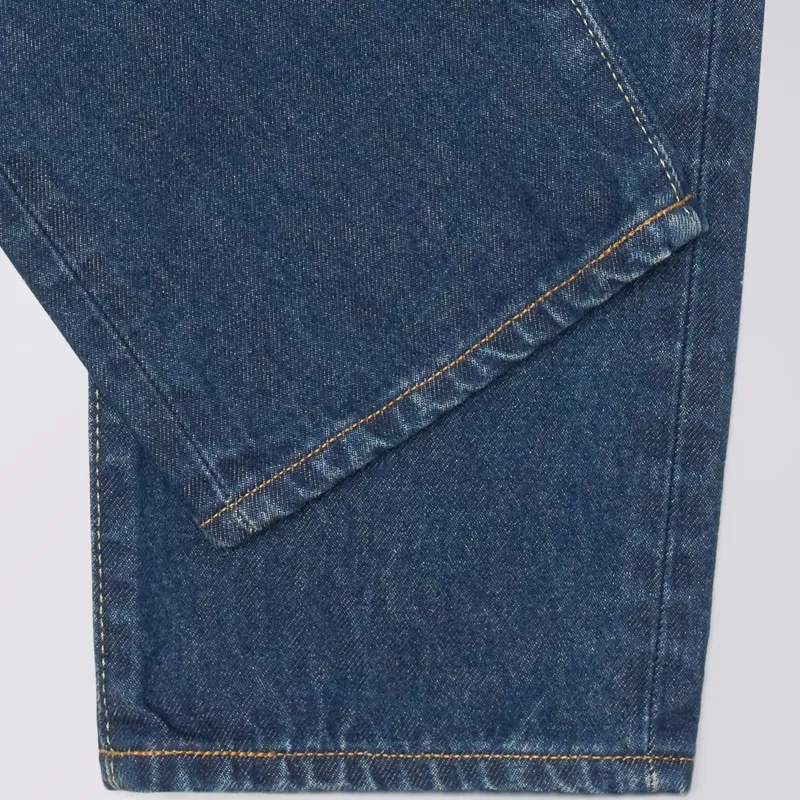 Edwin Regular Tapered Kaihara Pure Indigo Openend Denim - Blue Dark Used-3
