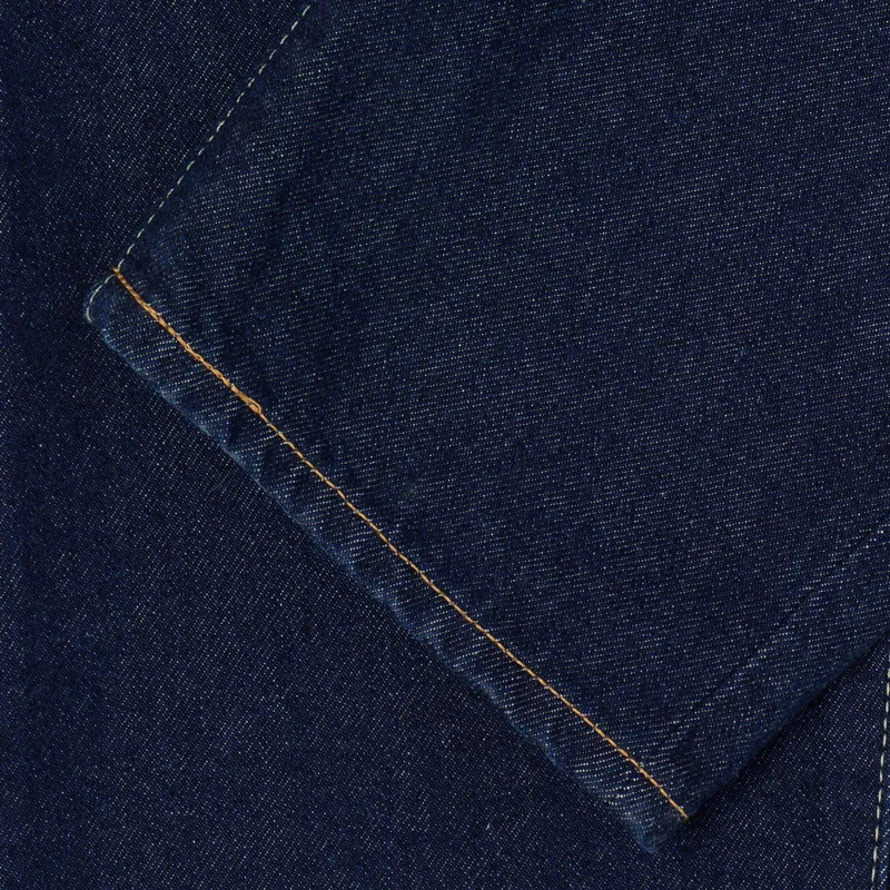 Edwin Regular Tapered Kaihara Pure Indigo Openend Denim - Blue Rinsed-4