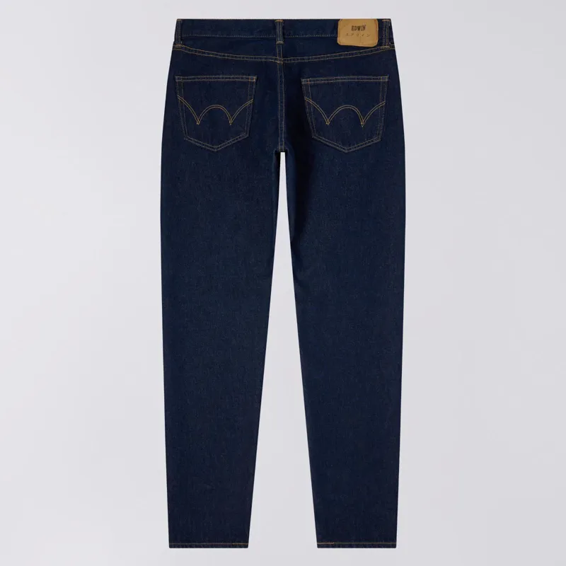 Edwin Regular Tapered Kaihara Pure Indigo Openend Denim - Blue Rinsed