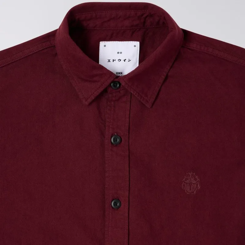 Edwin Sebastian Shirt - Windsor Wine-2
