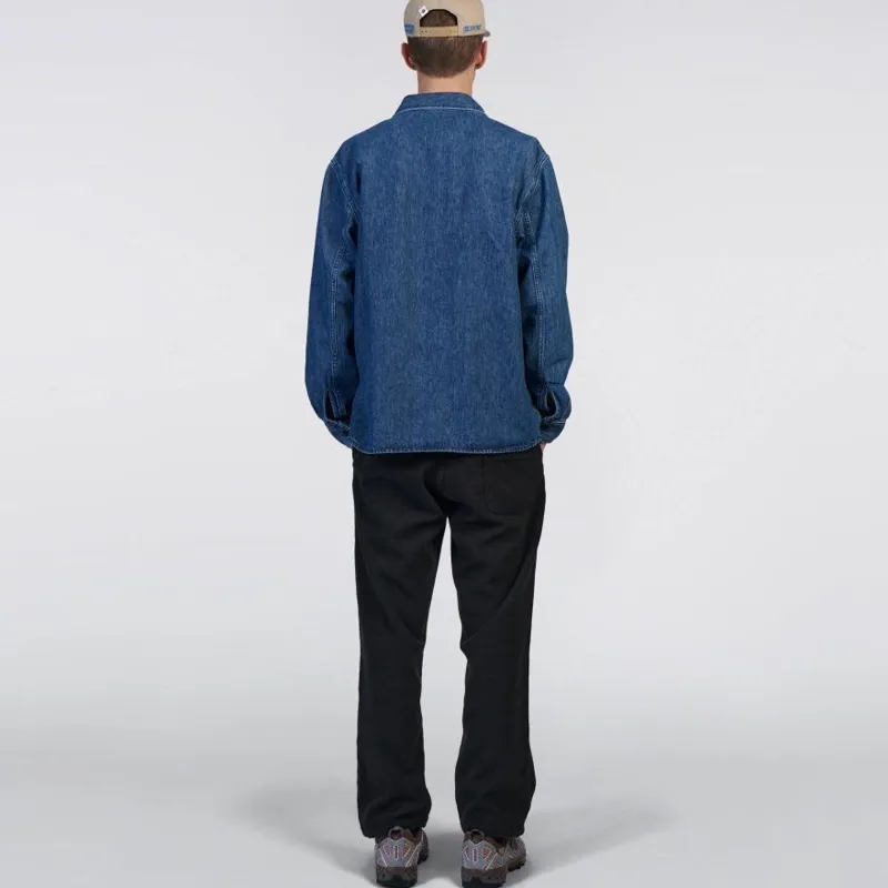 Edwin Sebastian Shirt - Blue Mid Stone Wash-4