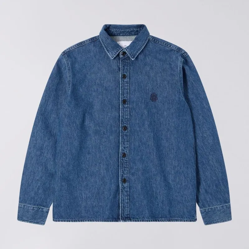 Edwin Sebastian Shirt - Blue Mid Stone Wash