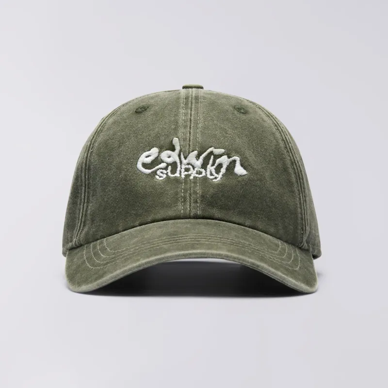 Edwin Soft Washed 6 Panel Cap - Mediterranea Stone Washed-1