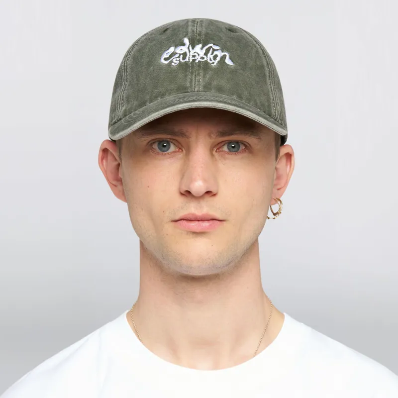 Edwin Soft Washed 6 Panel Cap - Mediterranea Stone Washed-3