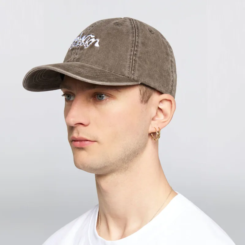Edwin Soft Washed 6 Panel Cap - Brown Stone Washed-2