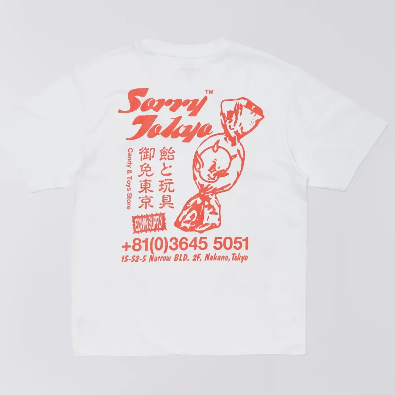 Edwin Sorry Tokyo T-Shirt - White -1