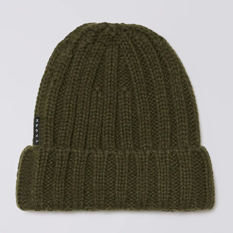 Edwin Vintage Beanie - Olive Night