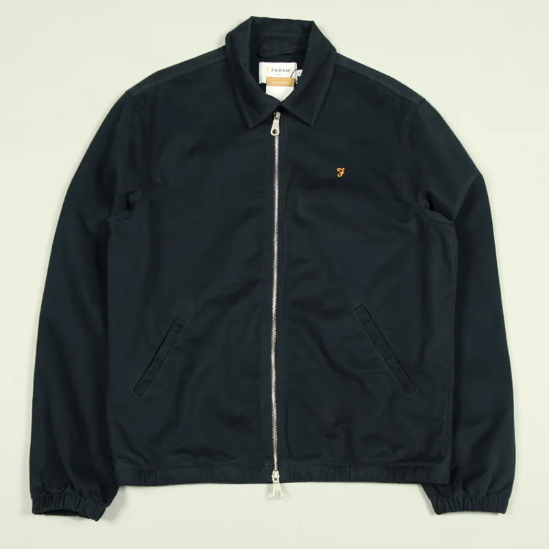 Mens Jackets Green Farah Jacket Farah Retro Military Overhead 