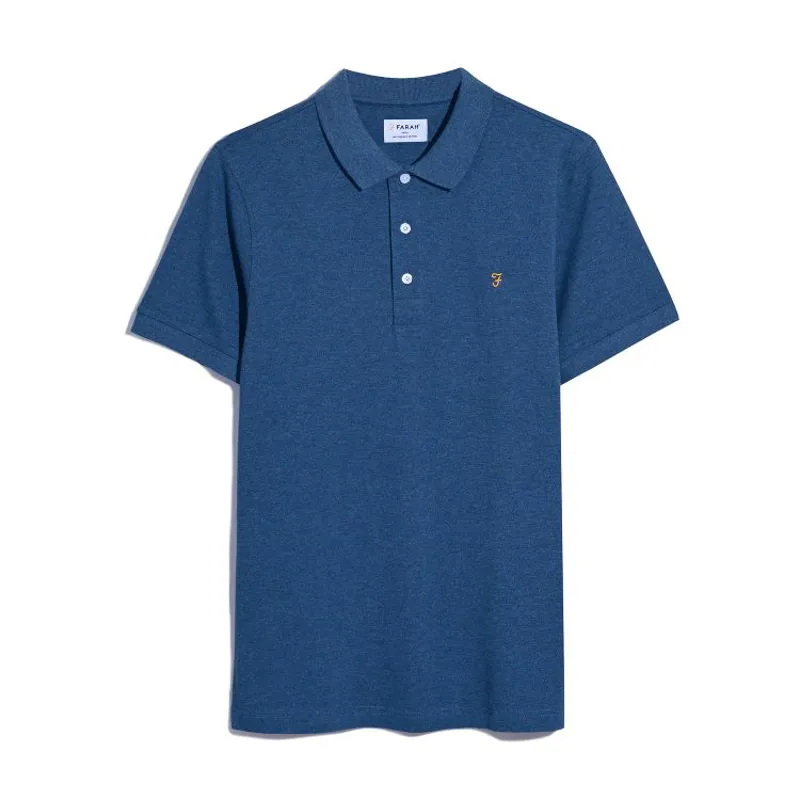 Farah Blanes Polo Shirt - Cold Metal Marl