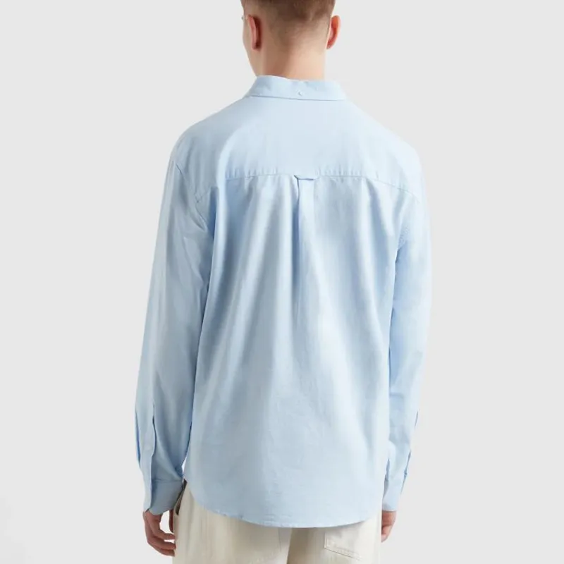 Farah Brewer Box LS Shirt - Sky Blue-3