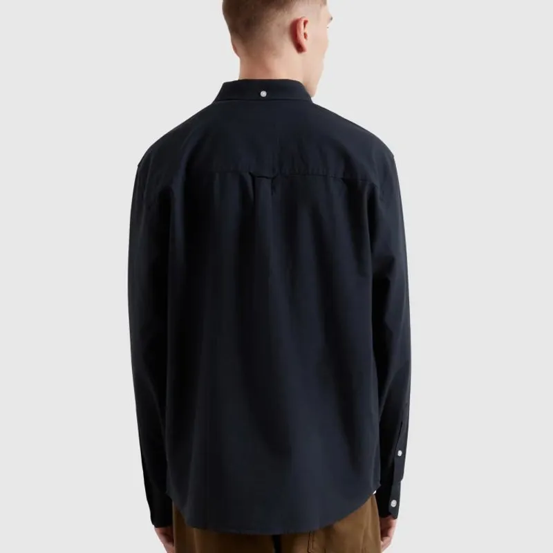 Farah Brewer Box LS Shirt - True Navy-3