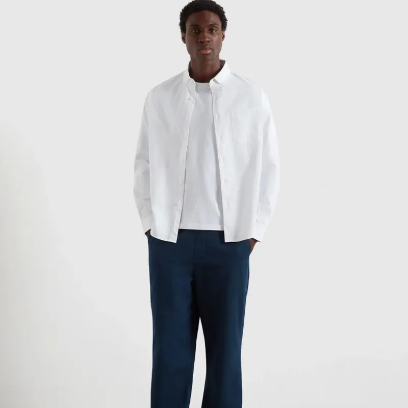 Farah Brewer Box LS Shirt - White-1