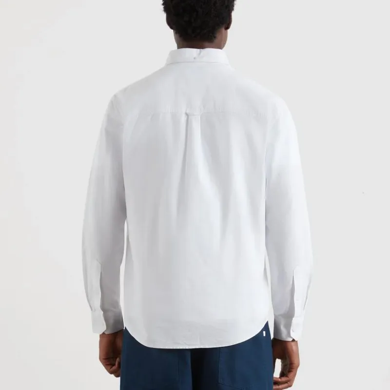Farah Brewer Box LS Shirt - White-3