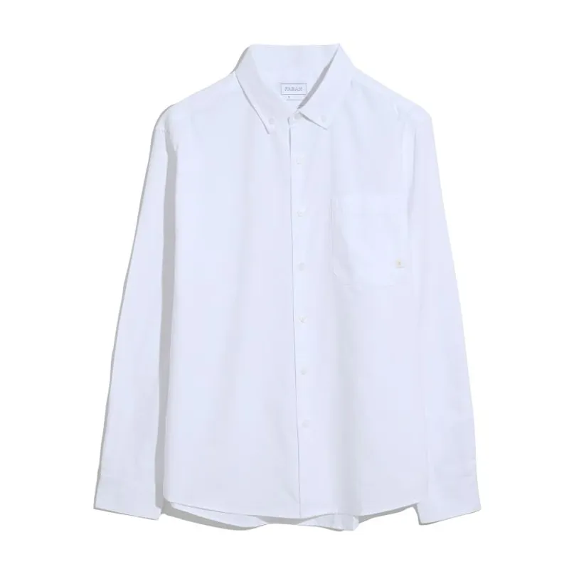 Farah Brewer Box LS Shirt - White