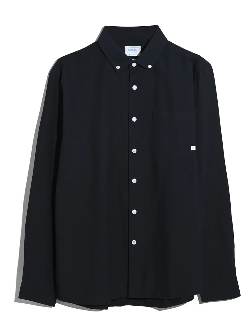 Farah Brewer F Tab LS Shirt - True Navy