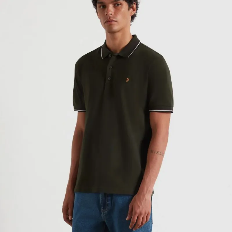 Farah Elton Polo Shirt - Evergreen-1