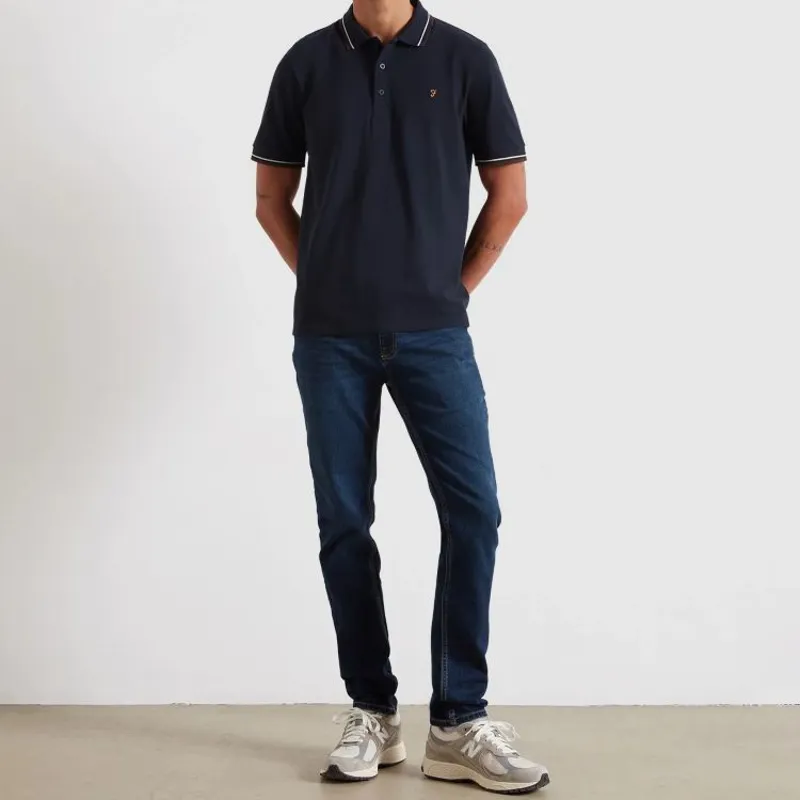 Farah Elton Polo Shirt - True Navy-1