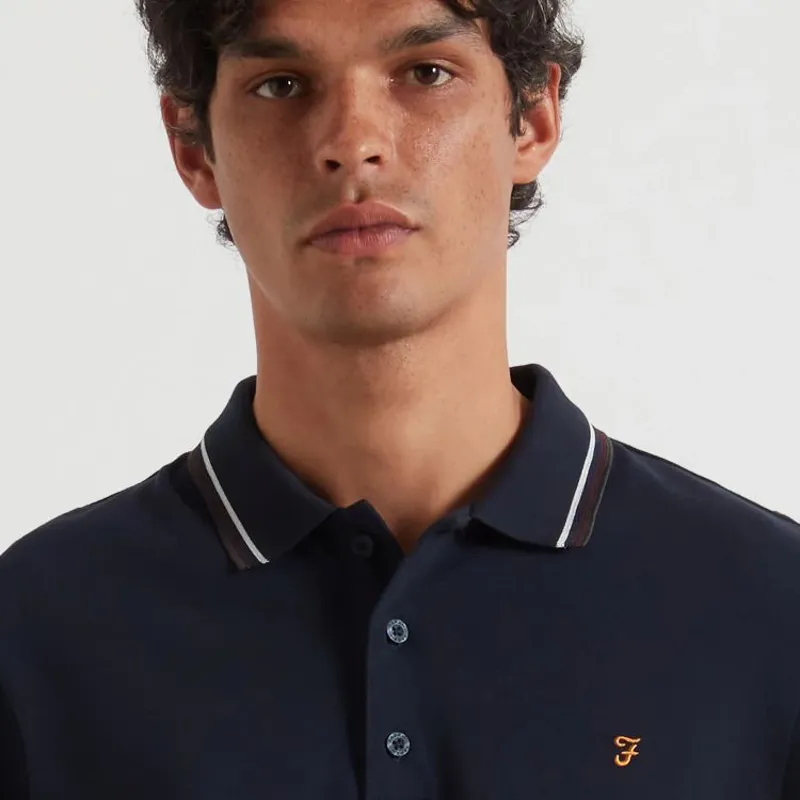 Farah Elton Polo Shirt - True Navy-3