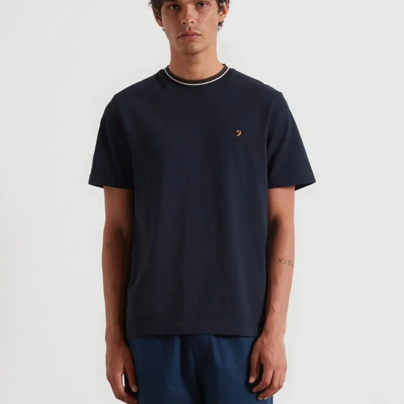 Farah Elton T-Shirt - Navy-1