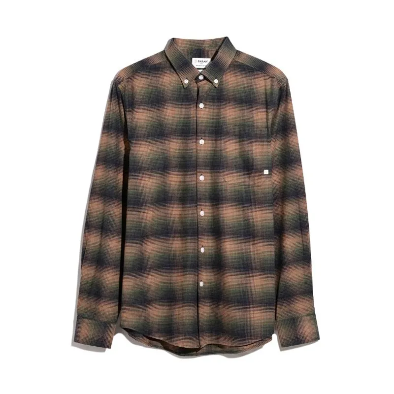 Farah Fiennes Check LS Shirt - Russet