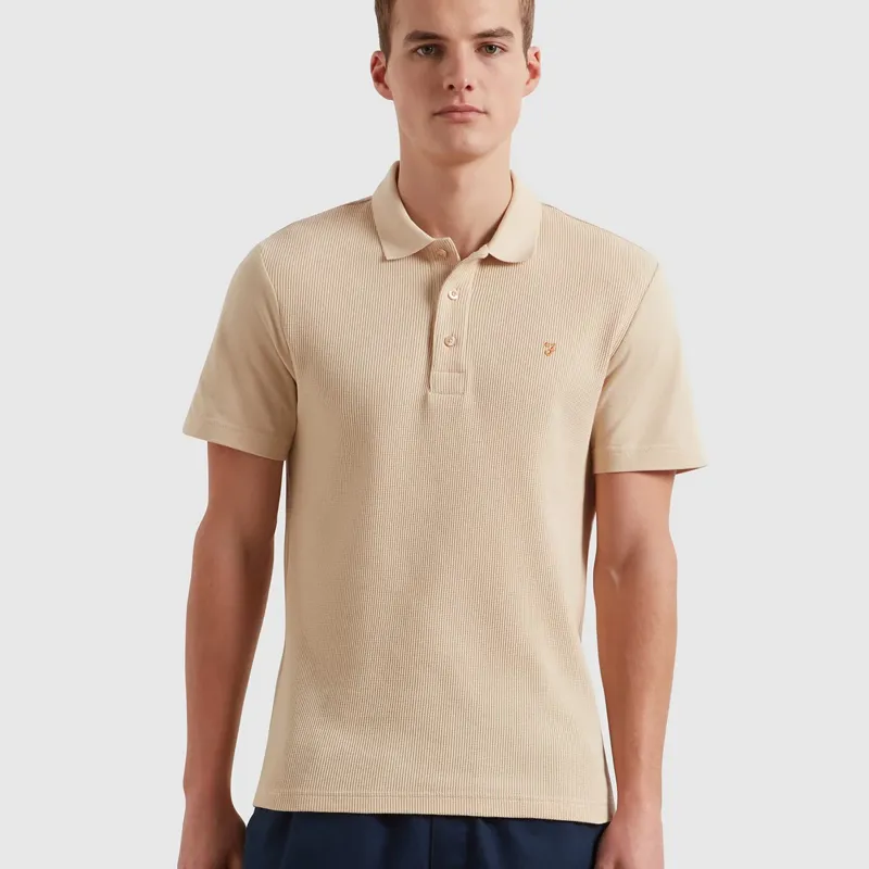 Farah Forster Polo Shirt - Birch Grey-1