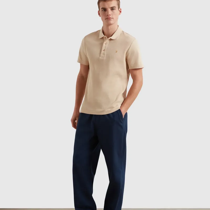 Farah Forster Polo Shirt - Birch Grey-2