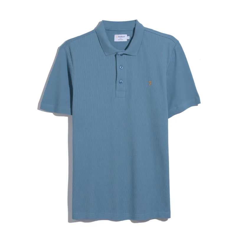 Farah Forster Polo Shirt - Blue Tide