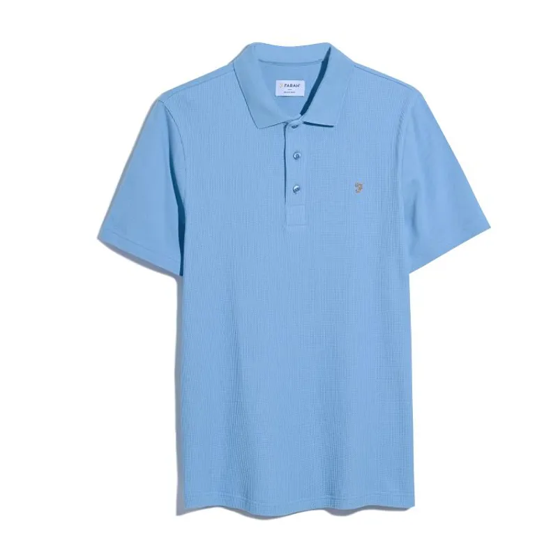 Farah Forster Polo Shirt - Powder Blue