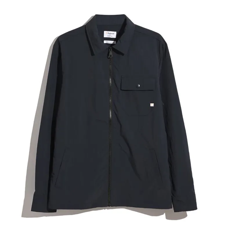 Farah Holwick Zipped Overshirt - True Navy