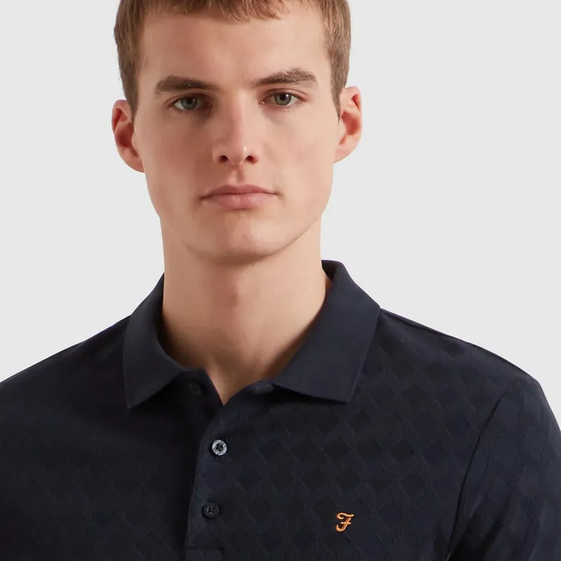 Farah Horace Polo Shirt - True Navy-1