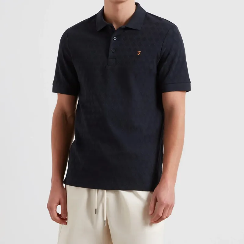 Farah Horace Polo Shirt - True Navy-2