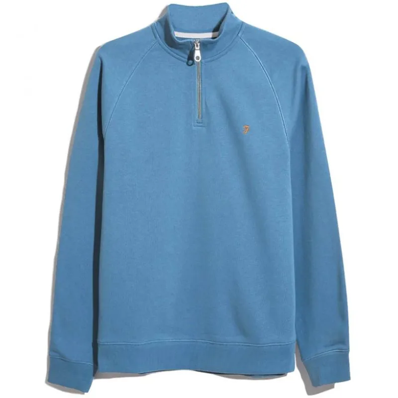 Farah Jim 1/4 Zip - Para Blue