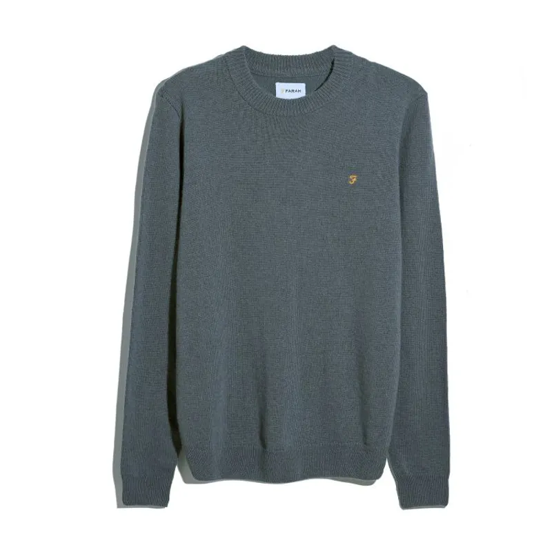 Farah Maidstone Crew Sweater - Grey Shade