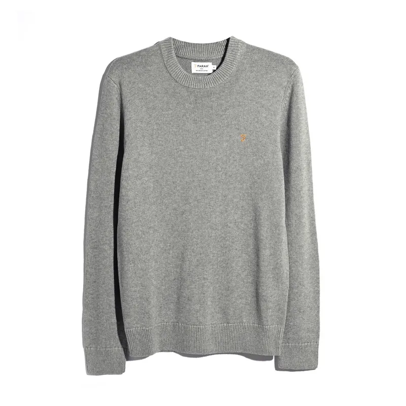 Farah Shepard Crew Sweater - Rain Heather