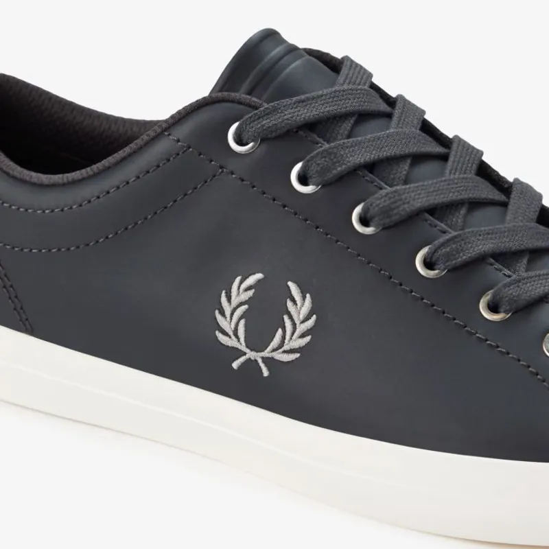 Fred Perry Baseline Leather - Anchor Grey-2