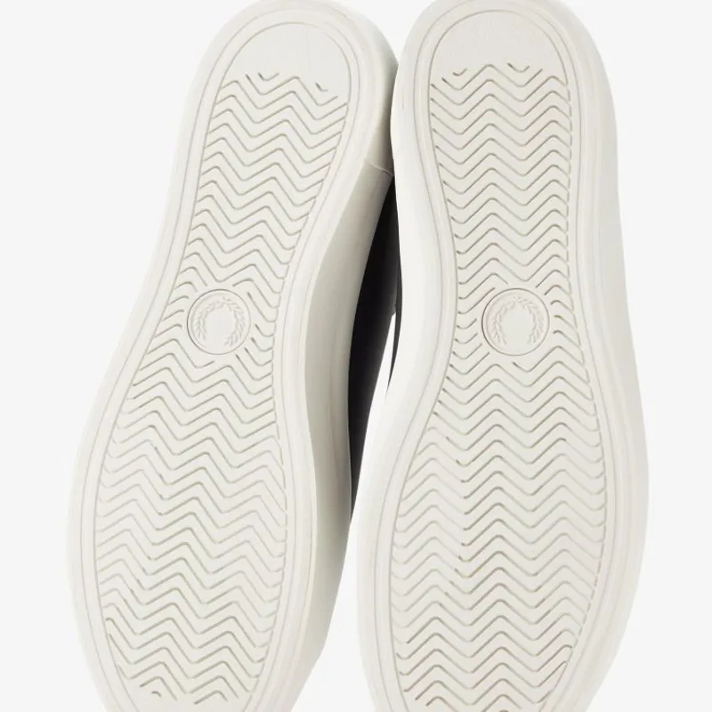 Fred Perry Baseline Leather - Anchor Grey-3