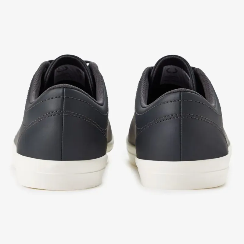 Fred Perry Baseline Leather - Anchor Grey-4