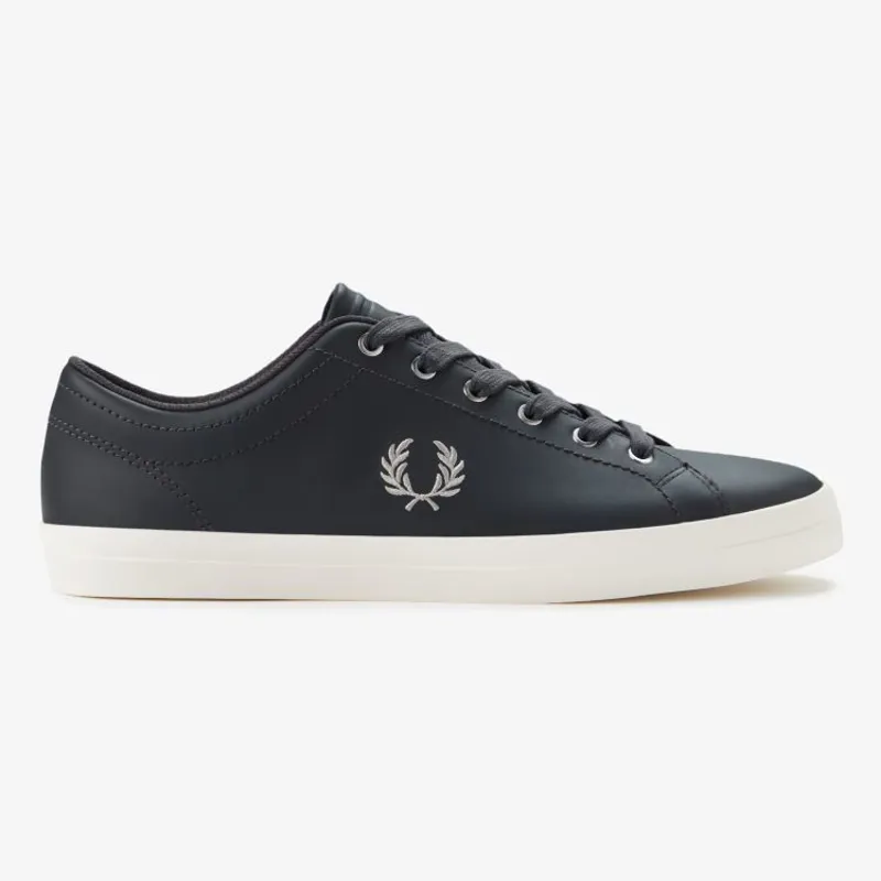 Fred Perry Baseline Leather - Anchor Grey