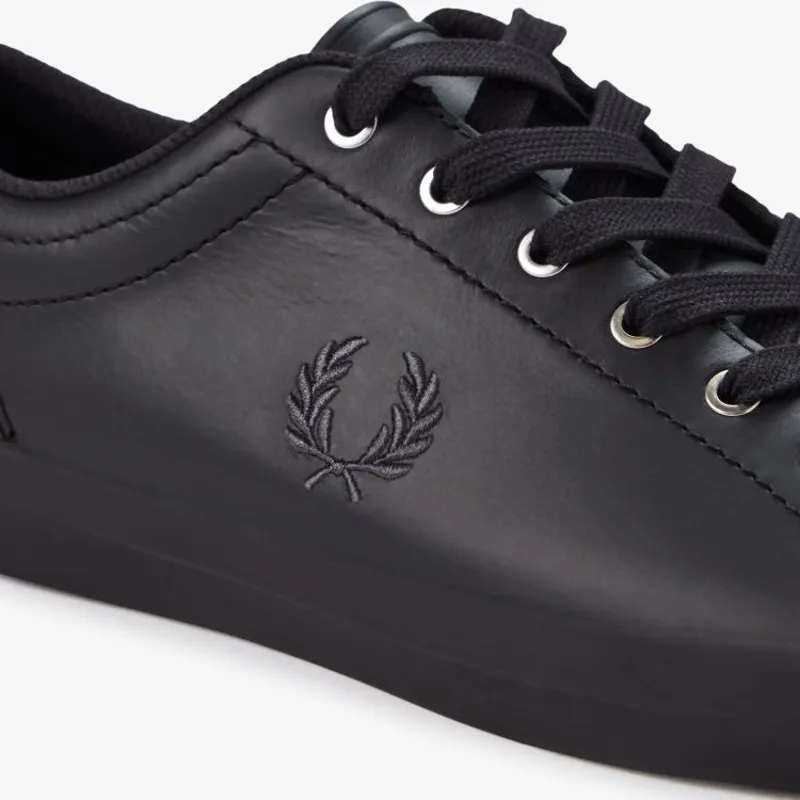 Fred Perry Baseline Leather - Black-1