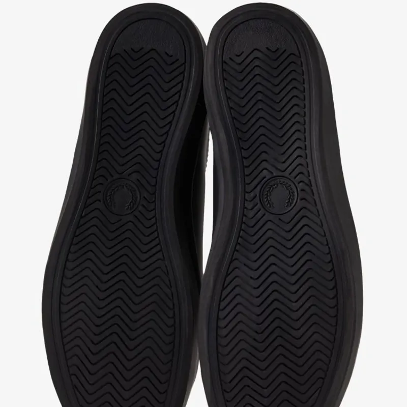 Fred Perry Baseline Leather - Black-3