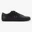 Fred Perry Baseline Leather - Black