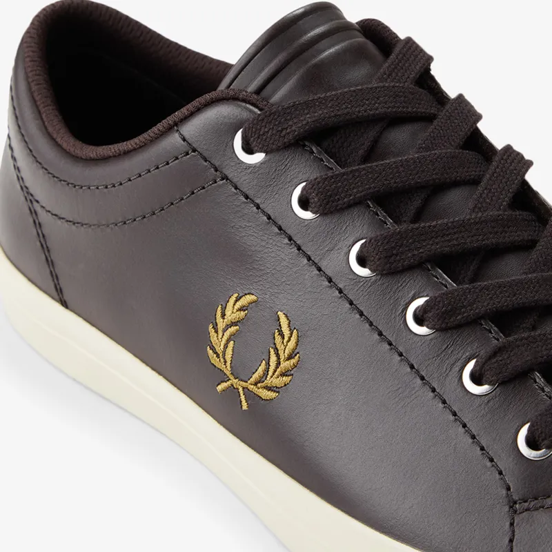 Fred Perry Baseline Leather - Rich Brown-1