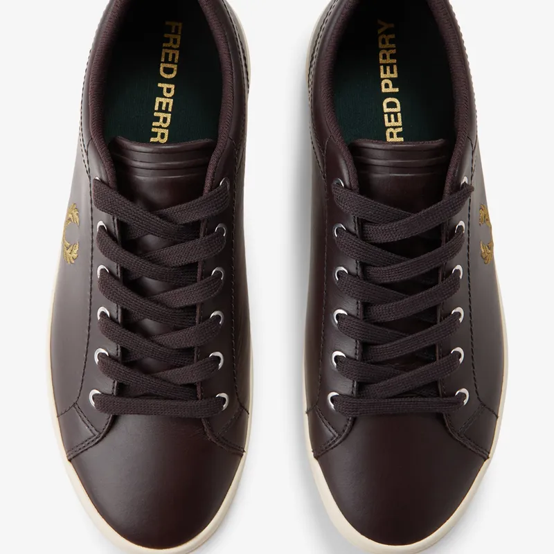 Fred Perry Baseline Leather - Rich Brown-5