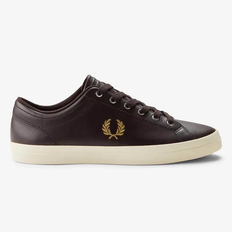 Fred Perry Baseline Leather - Rich Brown
