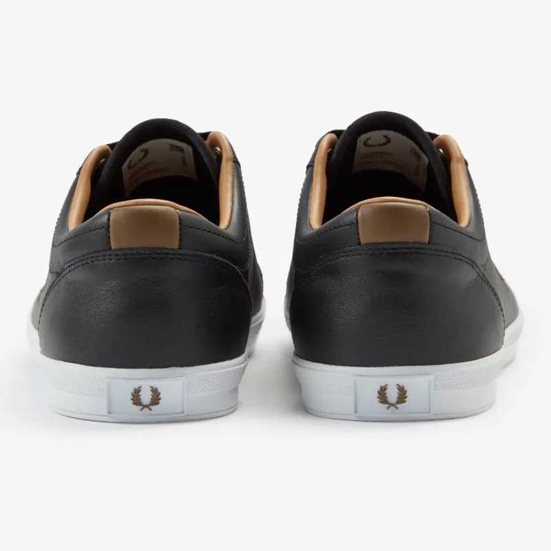 Fred Perry Baseline Leather - Black-3