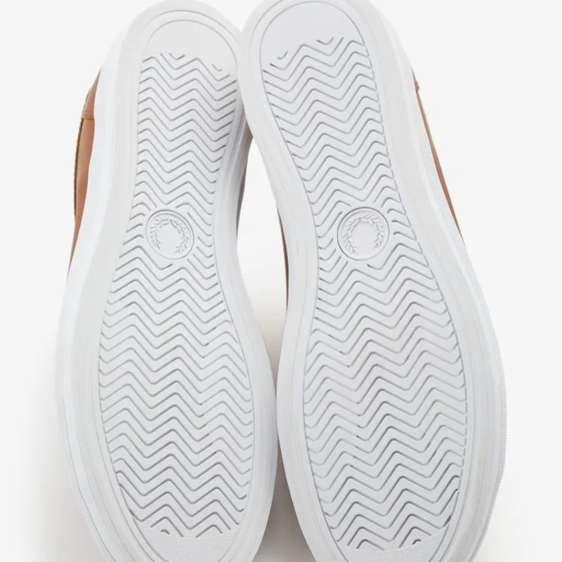 Fred Perry Baseline Leather - Tan-2