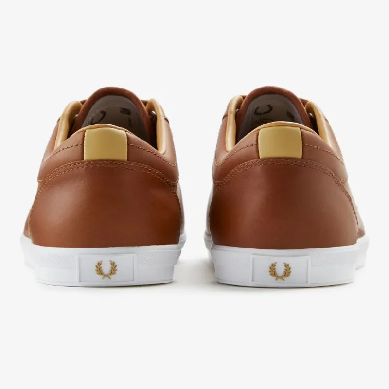Fred Perry Baseline Leather - Tan-3